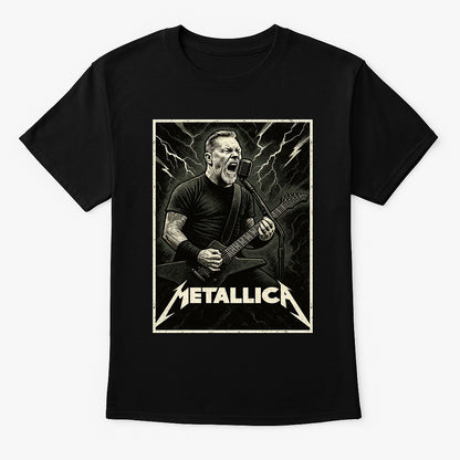 Metallica James Hetfield Unisex T-Shirt Classic Heavy Metal Band Tee