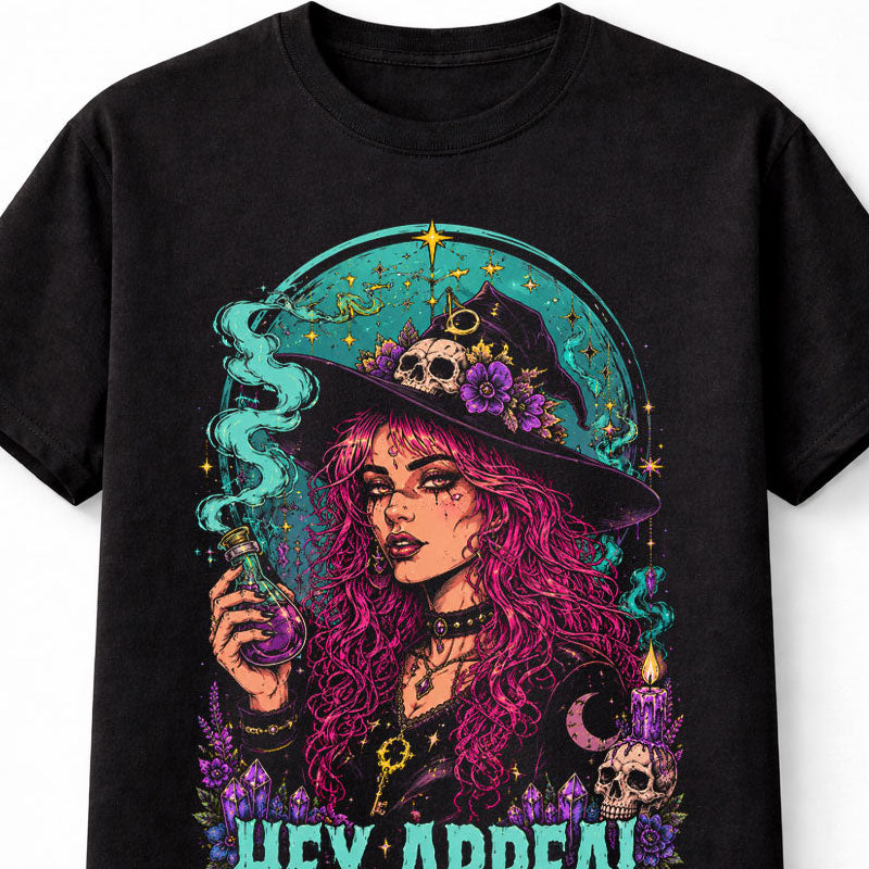 Hex Appeal Gothic Witch Halloween Potion Graphic Unisex T-Shirt