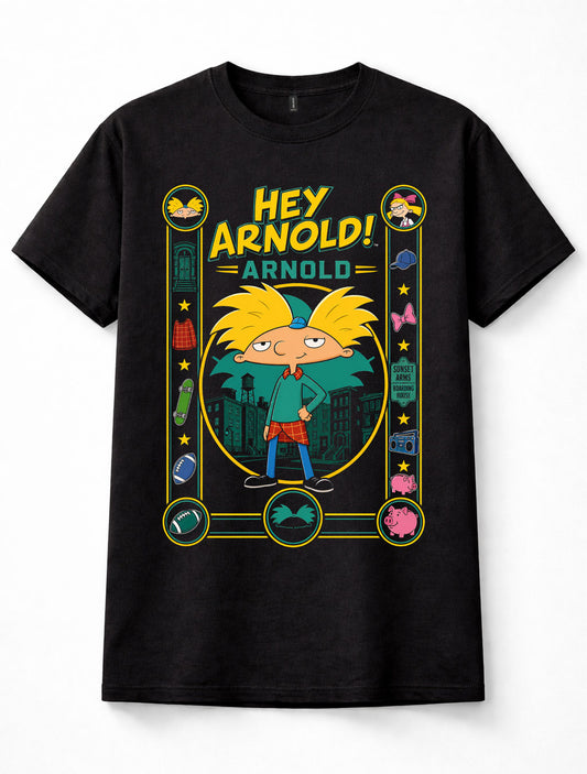 Hey Arnold! Arnold Nickelodeon Cartoon Graphic Unisex T-Shirt