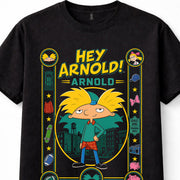 Hey Arnold! Arnold Nickelodeon Cartoon Graphic Unisex T-Shirt