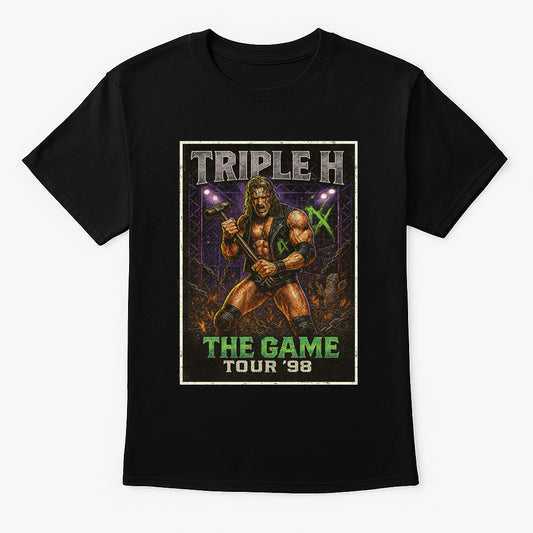 Triple H “The Game Tour ‘98” DX Unisex T-Shirt – Retro Wrestling Legend D-Generation X