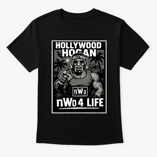 Hollywood Hogan nWo 4 Life Retro Wrestling Unisex T-Shirt