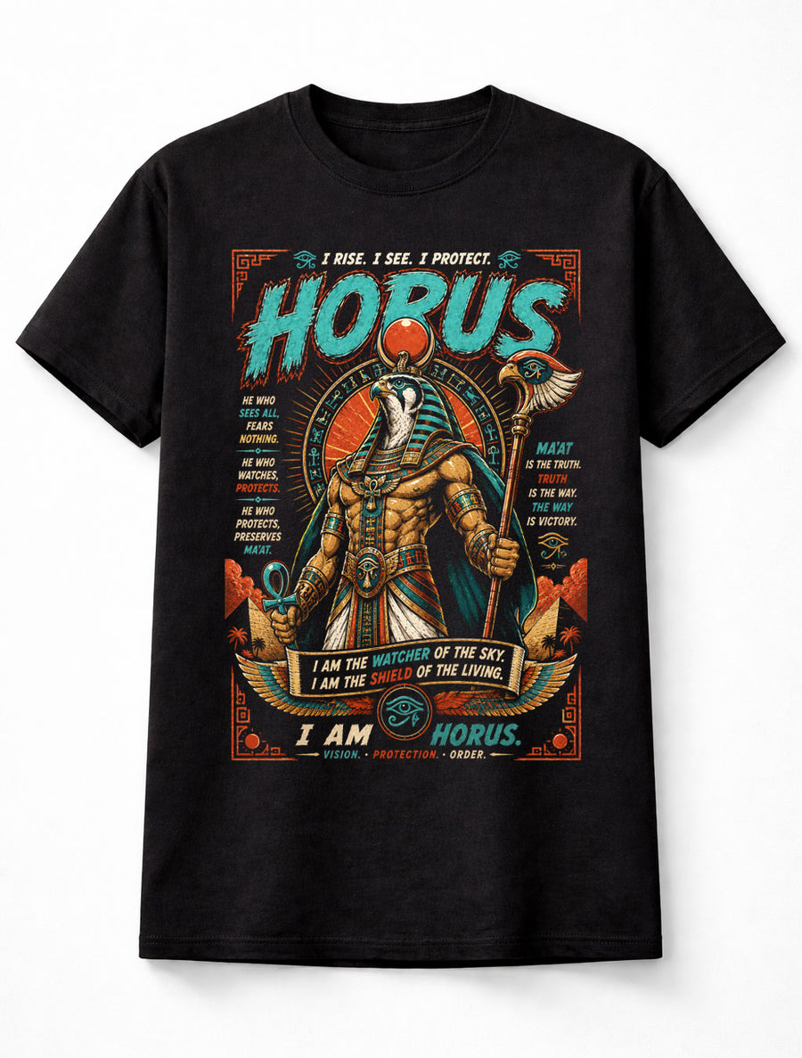 Horus Egyptian God Mythology Falcon Deity Ancient Egypt Unisex T-Shirt