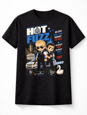Hot Fuzz Nicholas Angel Danny Butterman Graphic Tee Unisex Adults & Kids T-Shirt