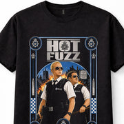 Hot Fuzz Simon Pegg Nick Frost Police British Comedy Movie Black Unisex T-Shirt