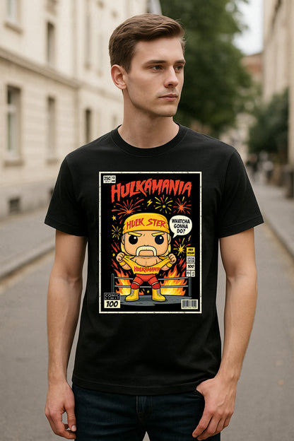 Hulk Hogan Hulkamania Funko Pop Comic Wrestling Unisex T-Shirt
