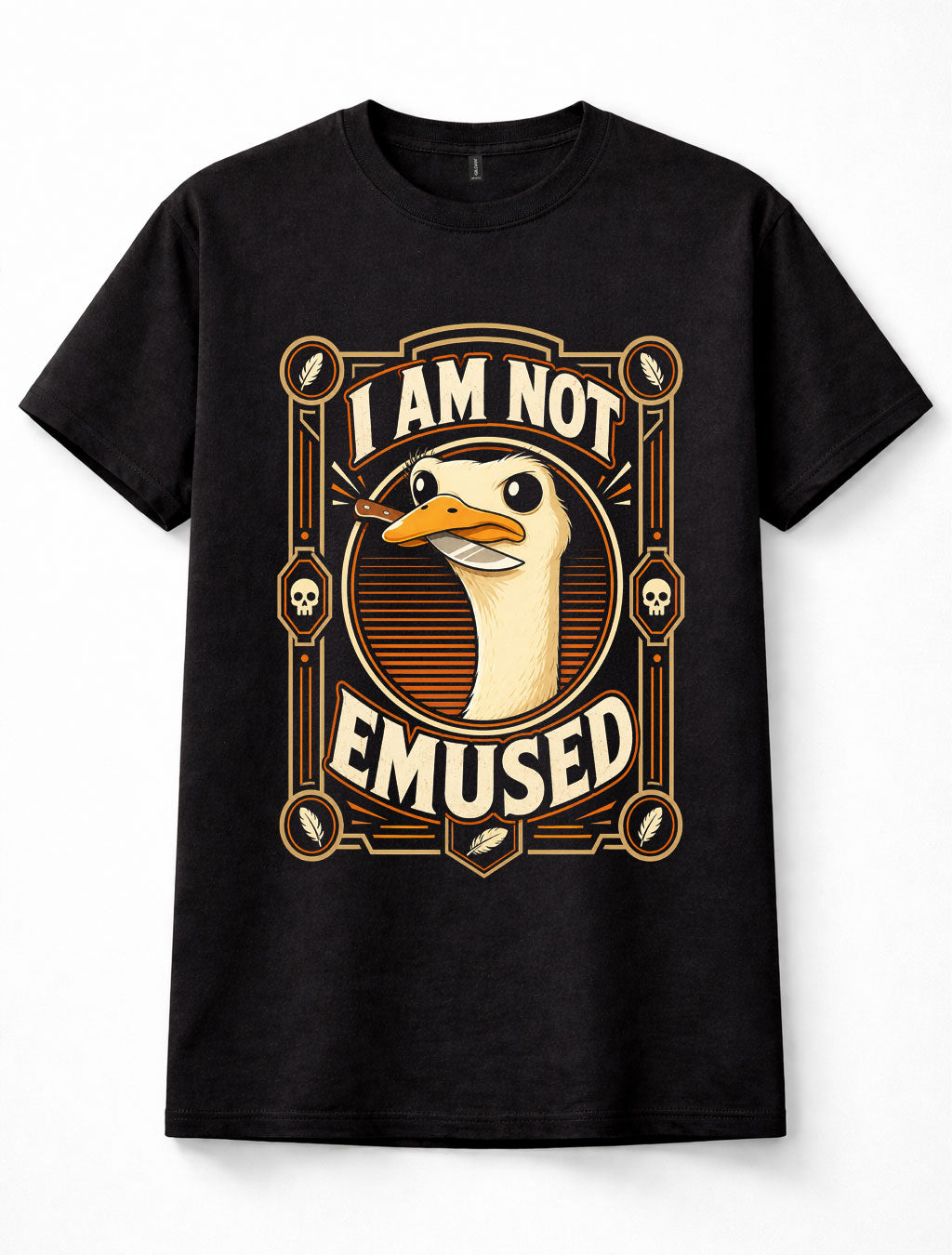 I Am Not Emused Funny Emu Bird Pun Sarcastic Animal Humor Unisex T-Shirt