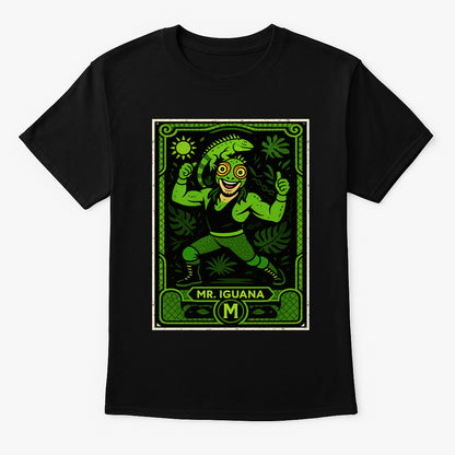 Mr. Iguana Retro Lucha Libre Unisex T-Shirt Mexican Wrestling Tee