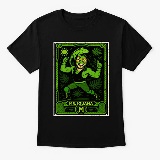 Mr. Iguana Retro Lucha Libre Unisex T-Shirt Mexican Wrestling Tee