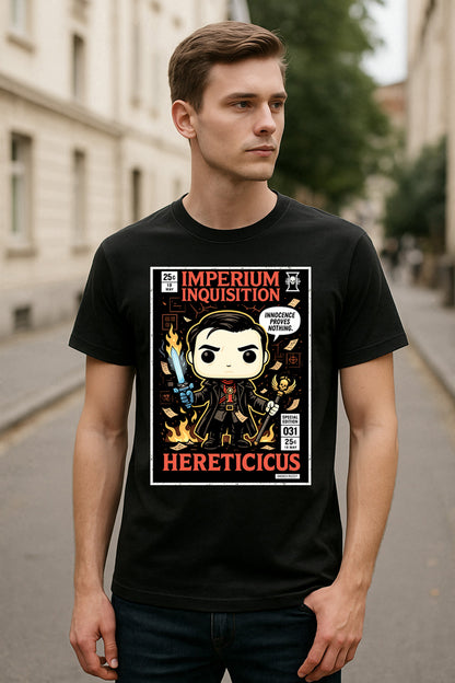 Warhammer 40K Imperium Inquisition Unisex T-Shirt – “Innocence Proves Nothing” Sci-Fi Tee