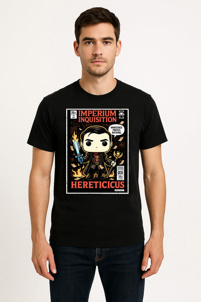 Warhammer 40K Imperium Inquisition Unisex T-Shirt – “Innocence Proves Nothing” Sci-Fi Tee