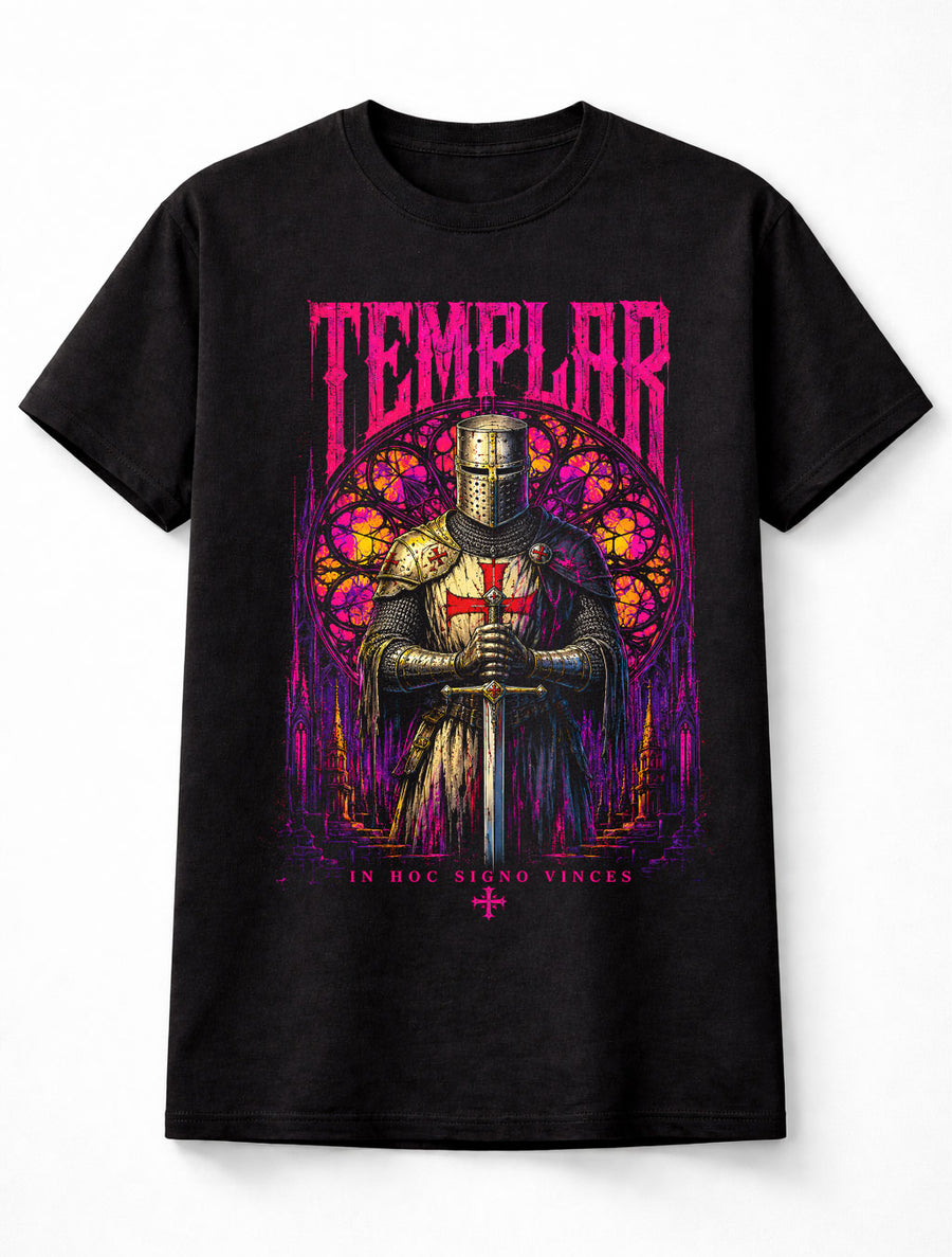 Templar Knight Crusader Gothic Medieval Warrior Unisex T-Shirt