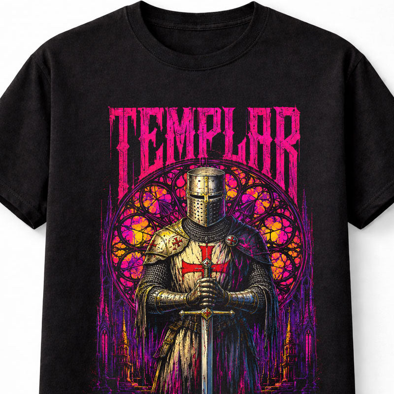 Templar Knight Crusader Gothic Medieval Warrior Unisex T-Shirt