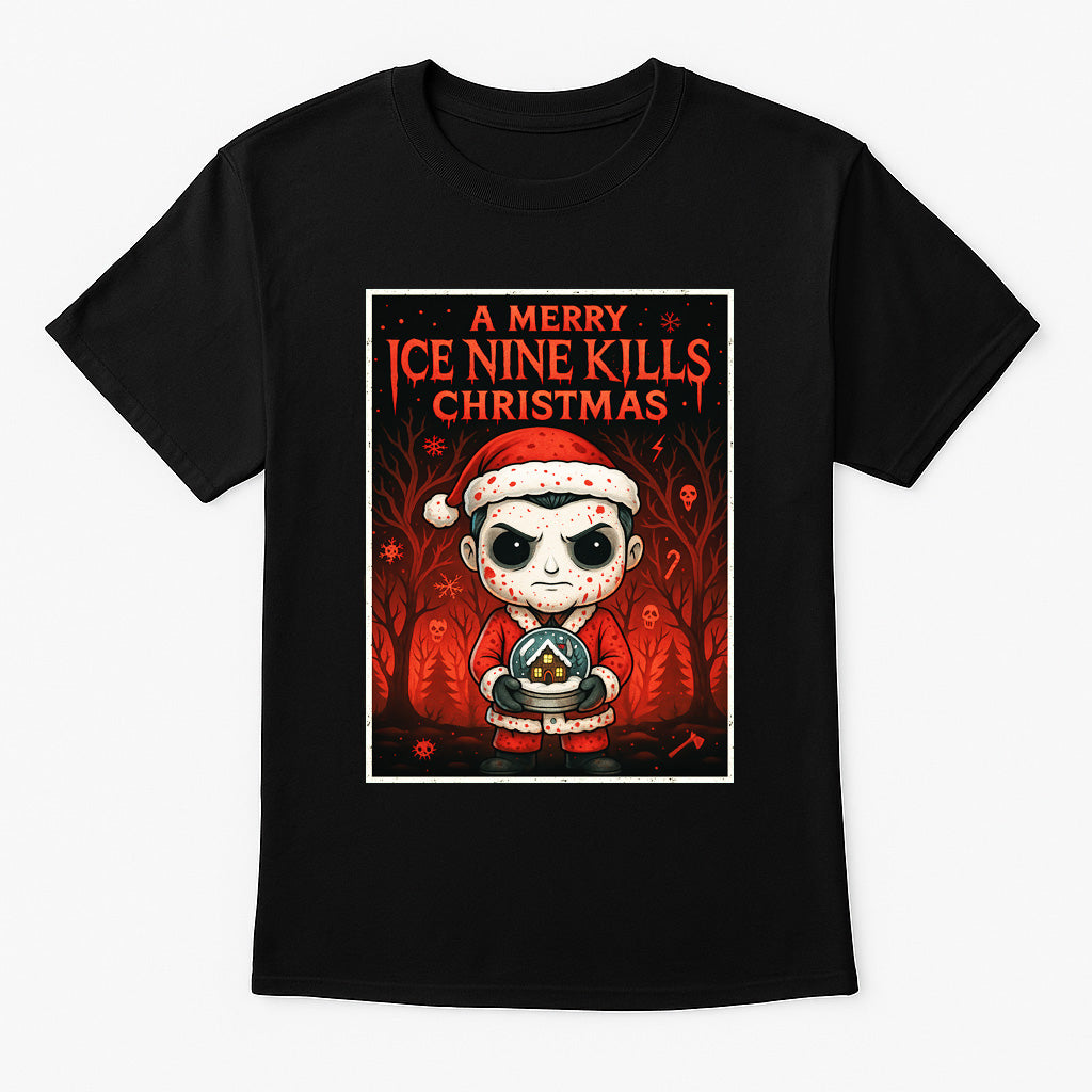 Ice Nine Kills Merry Christmas Cartoon X-Mas Unisex T-Shirt Adults & Kids