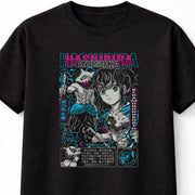 Inosuke Hashibira Demon Slayer Neon Beast Breathing Unisex Black Graphic Tee