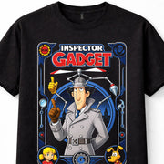 Inspector Gadget Penny Brain Dr Claw MAD Cartoon Retro Black Graphic Unisex T-Shirt