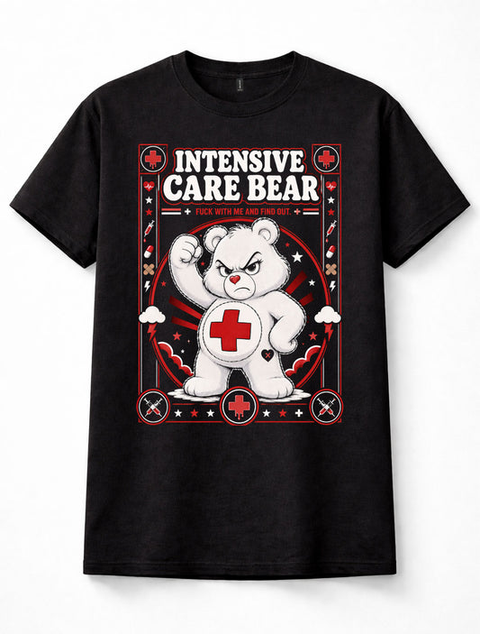 Intensive Care Bear Care Bears Nurse Funny Adult Unisex T-Shirt