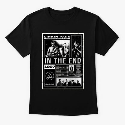 Linkin Park “In The End” Poster Unisex T-Shirt – Classic Nu Metal Band Comic Edition Graphic Tee