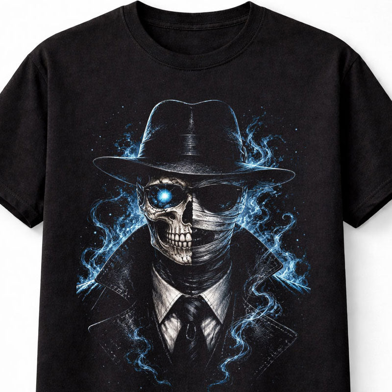 Invisible Man Skeleton Gothic Horror Classic Monster Unisex T-Shirt
