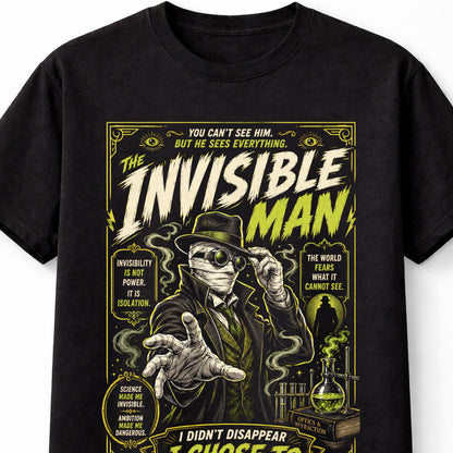 The Invisible Man Horror Movie Monster Gothic Graphic Unisex T-Shirt