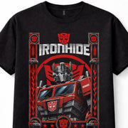Transformers Ironhide Autobot Robot Cybertron Retro Black Graphic Unisex T-Shirt
