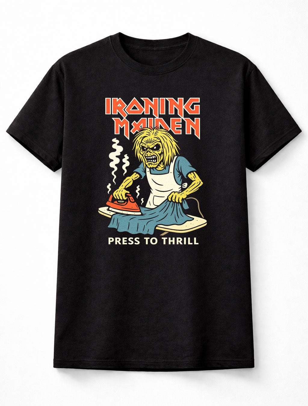 Ironing Maiden Funny Heavy Metal Iron Maiden Eddie Rock Unisex T Shirt