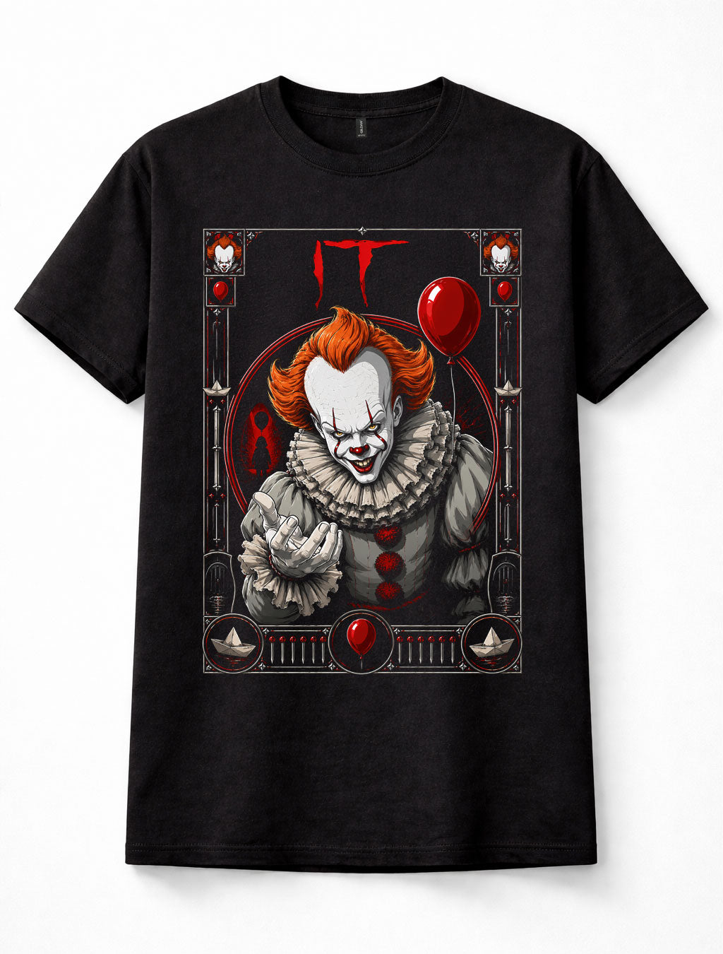 IT Pennywise Horror Movie Clown Graphic Unisex T-Shirt