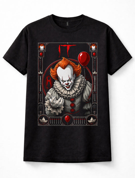 IT Pennywise Horror Movie Clown Graphic Unisex T-Shirt