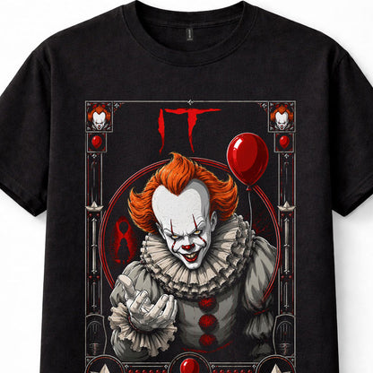 IT Pennywise Horror Movie Clown Graphic Unisex T-Shirt