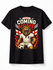 England Football It's Coming Home Lion Fan Graphic Unisex T-Shirt