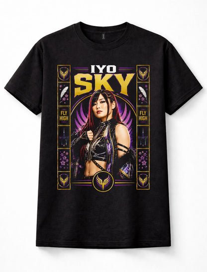 Iyo Sky WWE Womens Wrestling Superstar Fly High Japanese Unisex T-Shirt