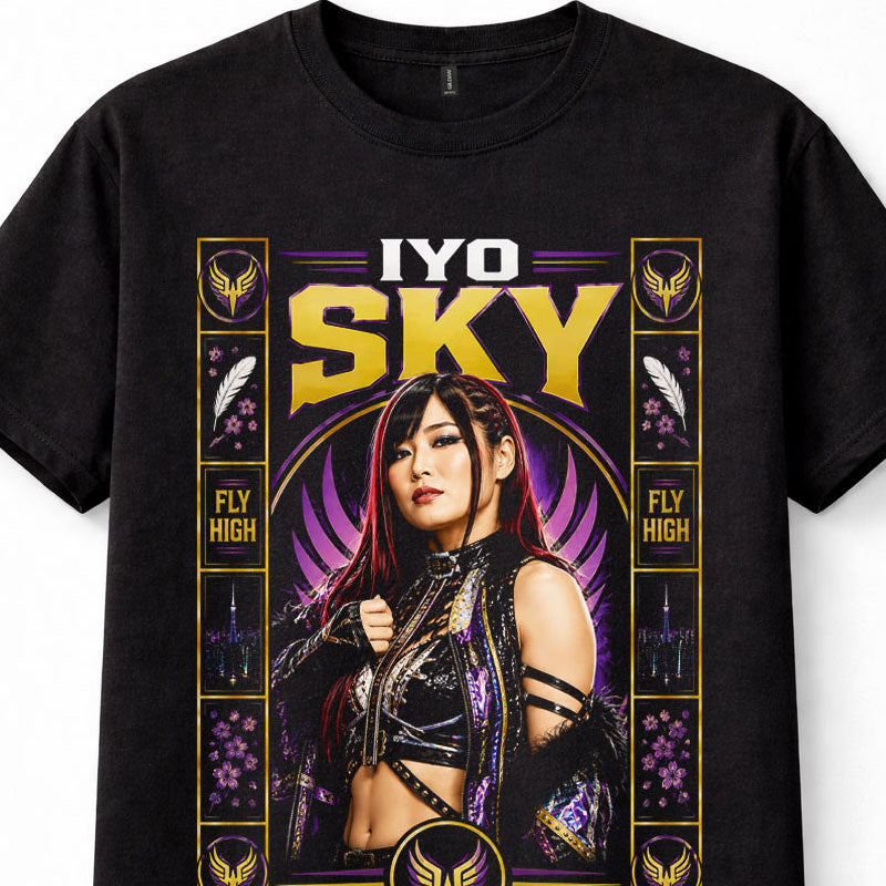 Iyo Sky WWE Womens Wrestling Superstar Fly High Japanese Unisex T-Shirt