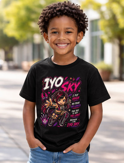 Iyo Sky High Flying Wrestling T-Shirt – Aerial Star Fan Tee Adults & Kids Unisex T-Shirt