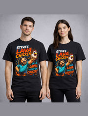 Minecraft Steve Lava Chicken Jack Black Movie Gamer Unisex T-Shirt