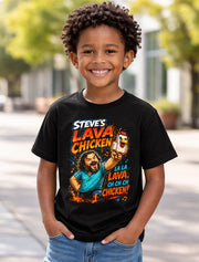 Minecraft Steve Lava Chicken Jack Black Movie Gamer Unisex T-Shirt