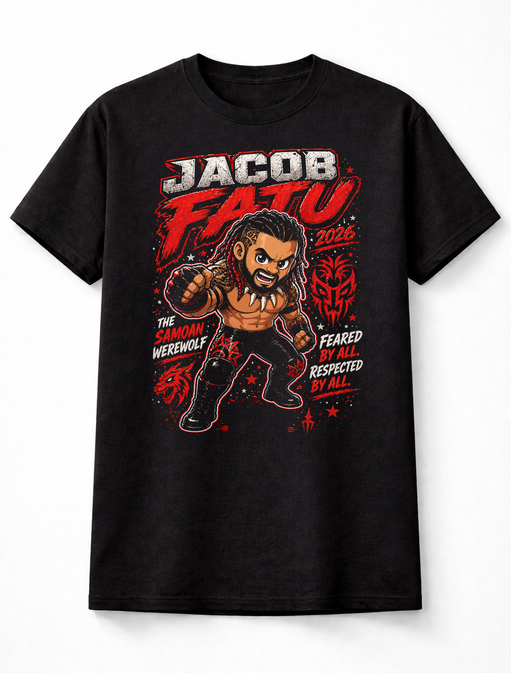 Jacob Fatu Samoan Werewolf Tribal Power WWE Wrestling Unisex T-Shirt