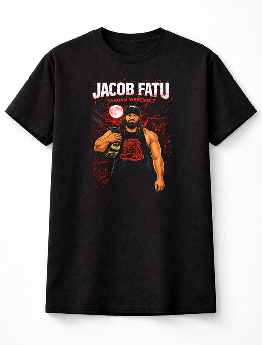 Jacob Fatu Samoan Werewolf Graphic T Shirt Wrestling Tribal Tee WWE Adults & Kids Unisex T-Shirt