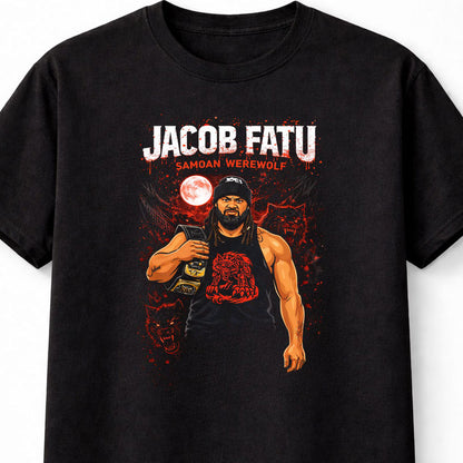 Jacob Fatu Samoan Werewolf Graphic T Shirt Wrestling Tribal Tee WWE Adults & Kids Unisex T-Shirt