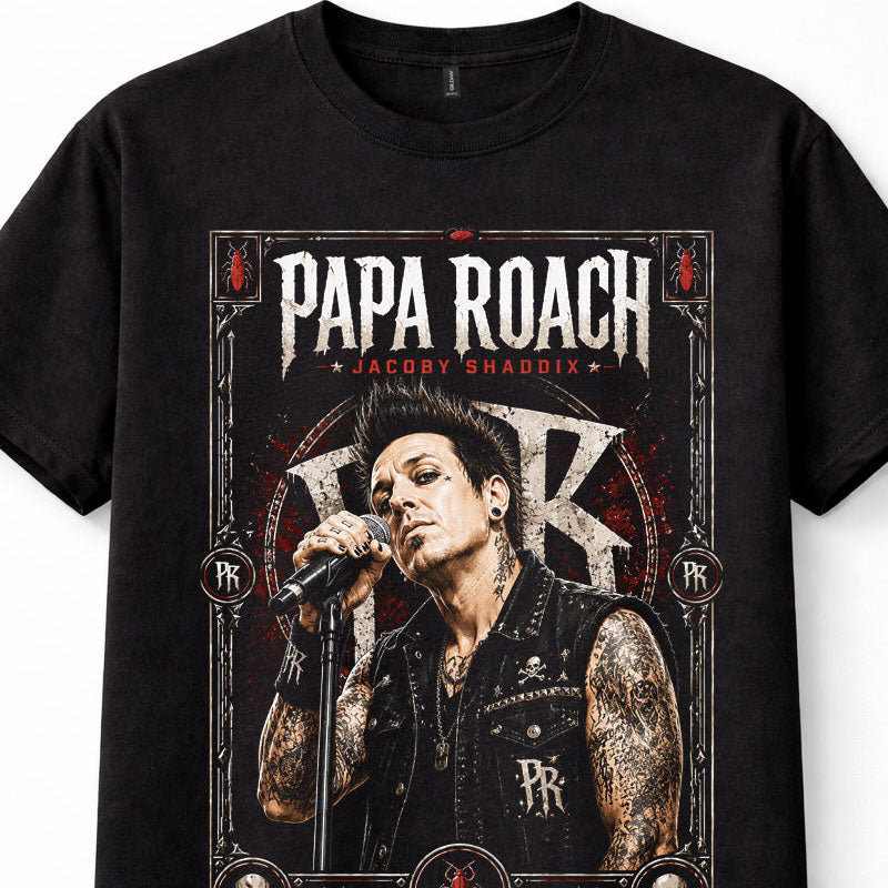 Papa Roach Jacoby Shaddix Nu Metal Rock Band Unisex T-Shirt