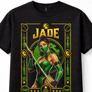 Mortal Kombat Jade Edenian Warrior Staff Fighting Game Black Unisex T-Shirt