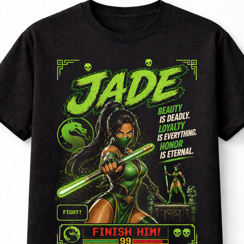 Mortal Kombat Jade Retro Fighting Game Graphic Unisex T-Shirt