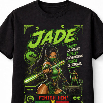 Mortal Kombat Jade Retro Fighting Game Graphic Unisex T-Shirt