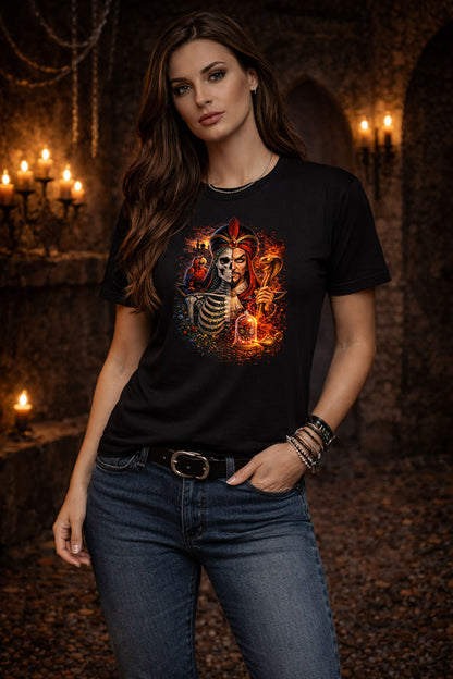 Jafar Skull T Shirt Dark Aladdin Villain Snake Gothic Horror Unisex Tee