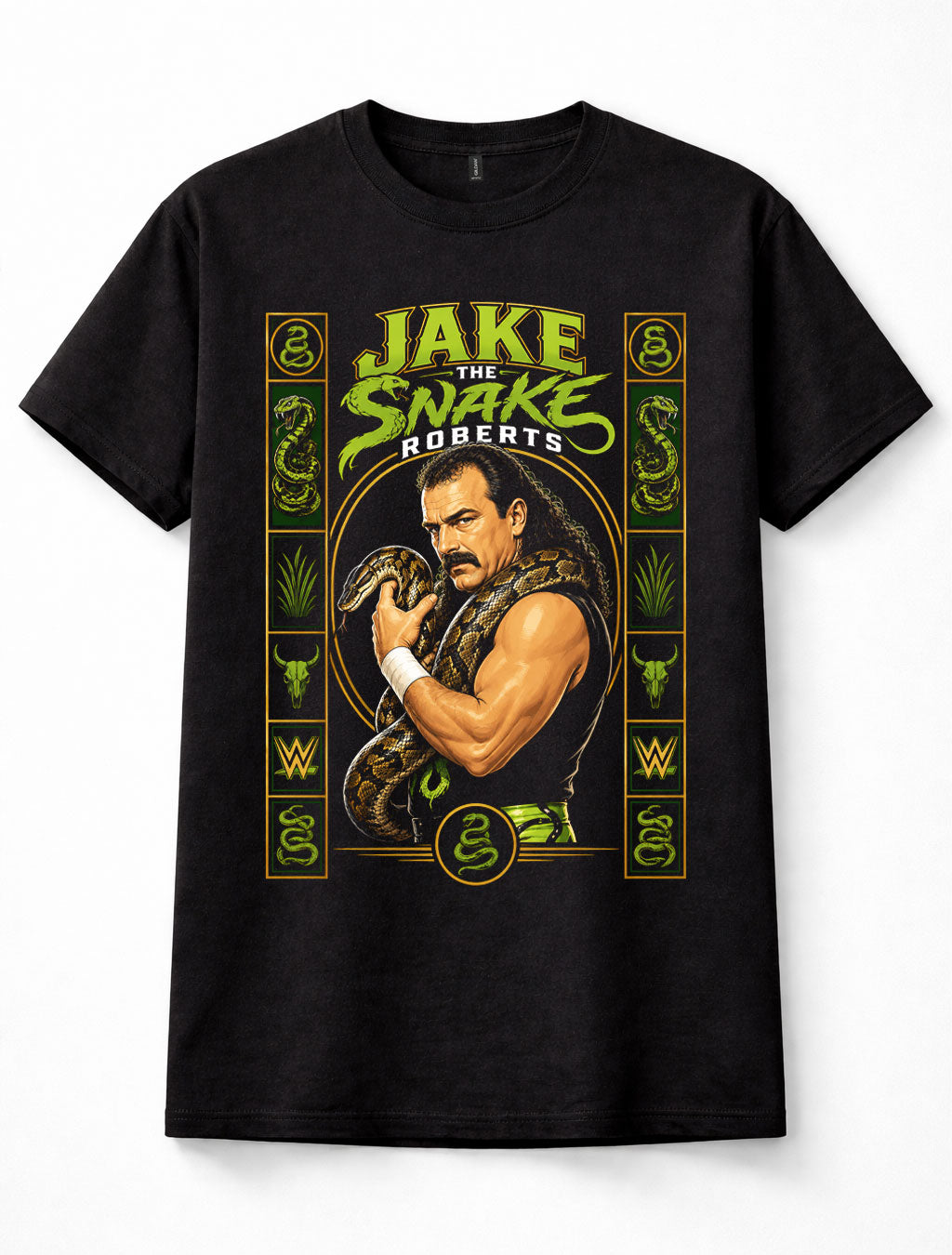 Jake The Snake Roberts WWE Wrestling Legend Python Snake Unisex T-Shirt