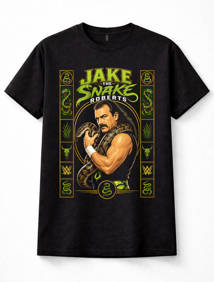 Jake The Snake Roberts WWE Wrestling Legend Python Snake Unisex T-Shirt