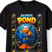 James Pond Underwater Secret Agent Retro Video Game Gaming Unisex T-Shirt