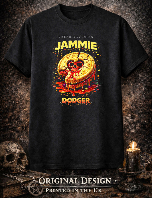 Jammie Dodger Skull Unisex Toxic Gothic Horror Biscuit Graphic T-Shirt Dark Art
