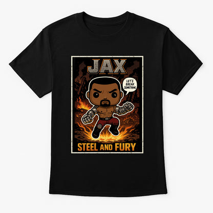 Mortal Kombat Jax “Steel and Fury” Unisex T-Shirt – Cybernetic Brawler Graphic Tee