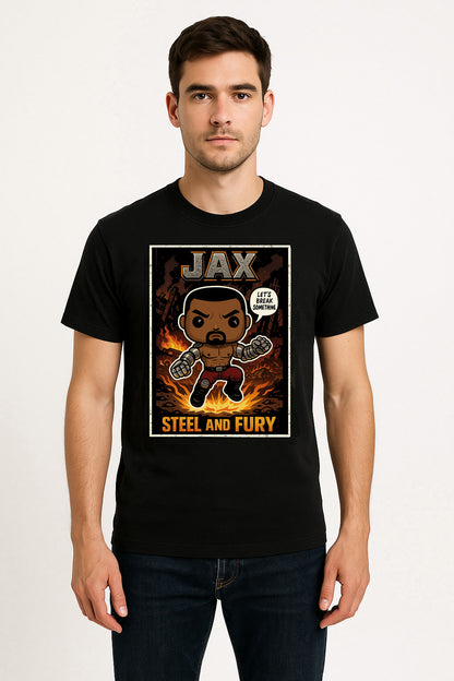 Mortal Kombat Jax “Steel and Fury” Unisex T-Shirt – Cybernetic Brawler Graphic Tee