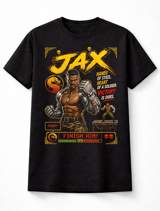 Mortal Kombat Jax Briggs Retro Arcade Fighting Game Unisex T-Shirt